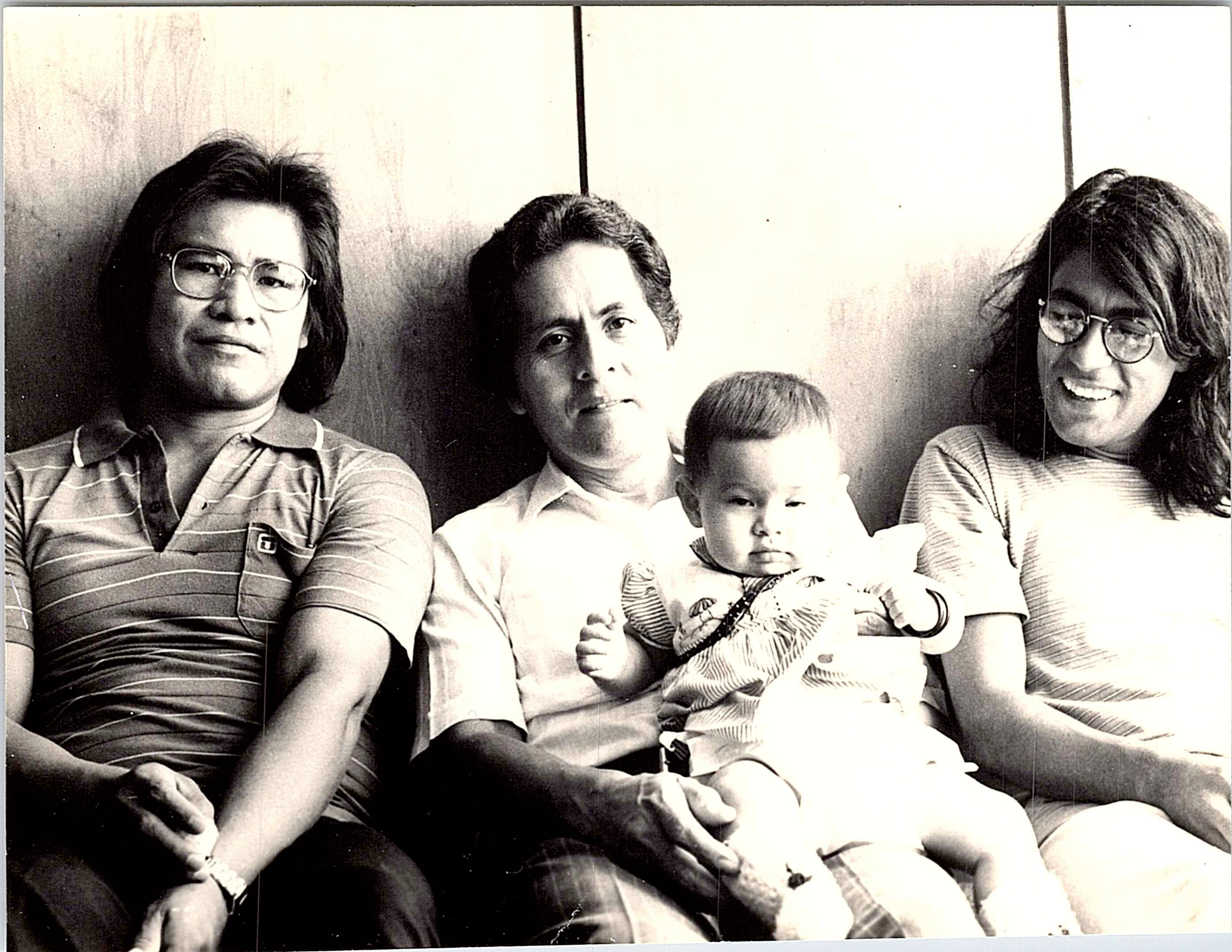 Foto  com Ailton krenak, Álvaro Tukano, José Carlos Morales